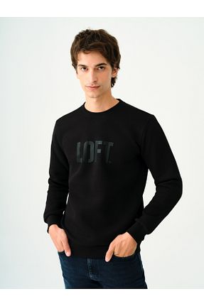 سوئیشرت مشکی مردانه ساده Loft - کد 856138438