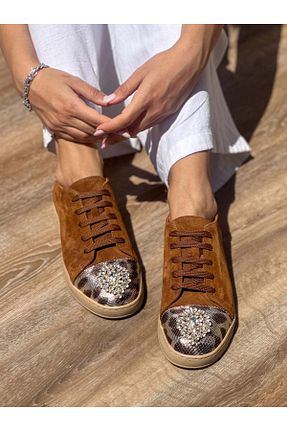 کفش کژوال رنگی زنانه چرم خالص SİBA SHOES - کد 922750051