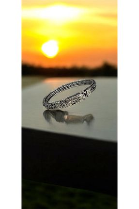دستبند نقره مشکی مردانه 925 عیار MİR GÜMÜŞ - کد 931356126
