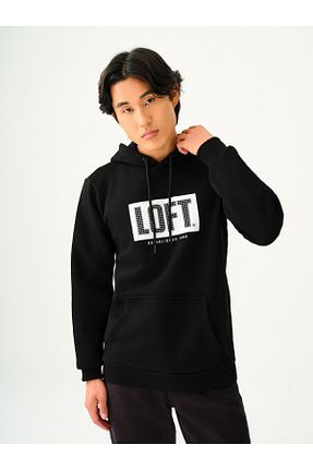 سوئیشرت مشکی مردانه ساده Loft - کد 859031731