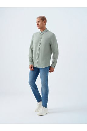 پیراهن سبز مردانه رگولار Loft - کد 922270583