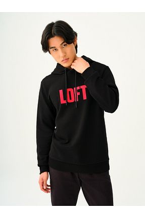 سوئیشرت مشکی مردانه ساده Loft - کد 858185444