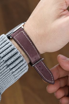 بند ساعت مچی زرشکی Onywatch - کد 931368671