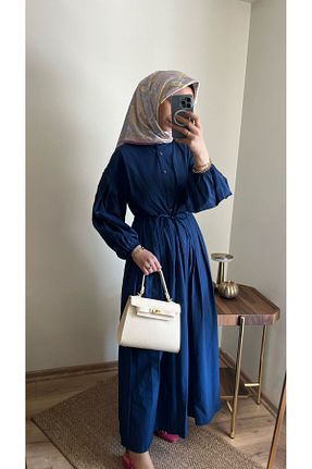 لباس سرمه ای زنانه بافتنی Line By Touches - کد 931370770