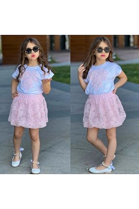 ست بالاتنه و پائین تنه صورتی بچه گانه بافتنی AtegeWear - کد 931689085