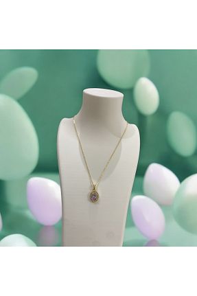 گردنبند استیل ( فولاد ) زرد زنانه استیل (فولاد) Tasarım - کد 931386551