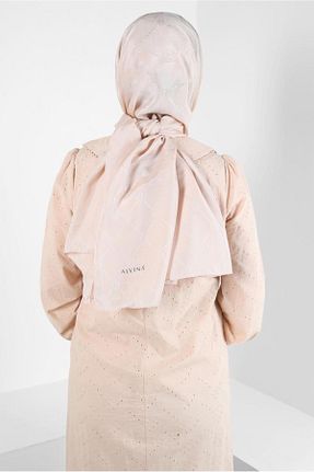 شال بژ زنانه پلی استر Alvina - کد 817772118