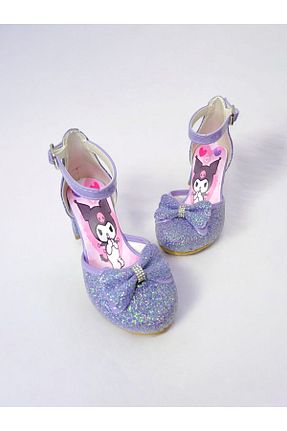 کفش مجلسی بنفش بچه گانه پارچه ای PATİK BEBE - کد 928880632