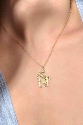 گردنبند نقره طلائی زنانه 925 عیار Nox Jewelry - کد 931353243