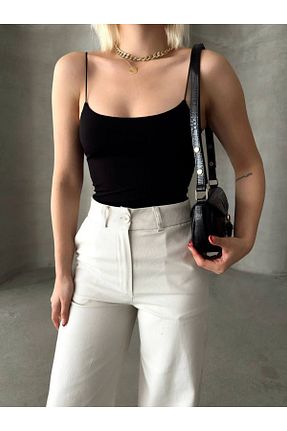 بلوز مشکی زنانه ساده FASHİON TREND - کد 931381051