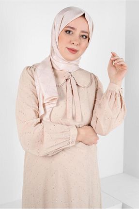 شال بژ زنانه پلی استر Alvina - کد 817772118