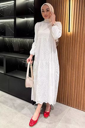 لباس حجاب بژ زنانه رگولار Julude - کد 931384619