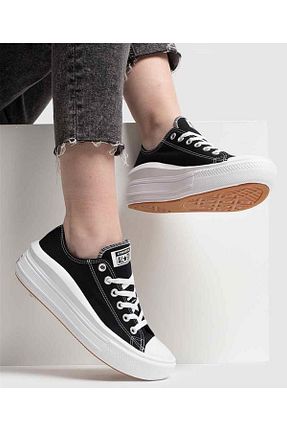 کفش اسنیکر مشکی زنانه بند دار Converse - کد 839469140