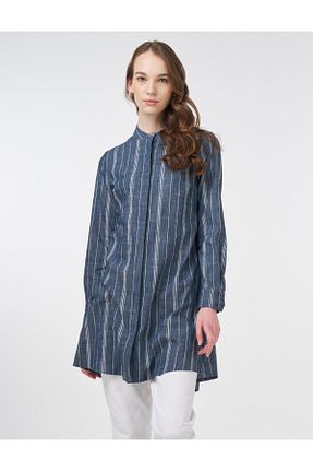 تونیک حجاب سرمه ای زنانه بافتنی Kayra - کد 931421682
