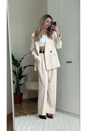 ست بالاتنه و پائین تنه زنانه بافتنی MODA - کد 931431065