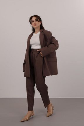 کت قهوه ای زنانه رگولار FACETTE - کد 931439300