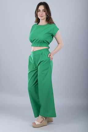 شلوار سبز زنانه پنبه ای Bonitas Beachwear - کد 931434944