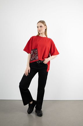 شلوار مشکی زنانه پنبه ای Butik Suat - کد 928060355