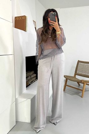 شلوار طوسی زنانه بافتنی Sohotique By P - کد 931444128