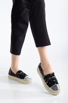 کفش اسنیکر مشکی زنانه بند دار SUİNS SHOES - کد 931441122