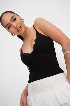 بلوز مشکی زنانه ساده Addax - کد 931452590
