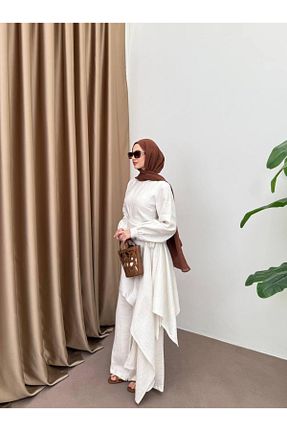 لباس حجاب سفید زنانه Relaxed Butik - کد 931453767