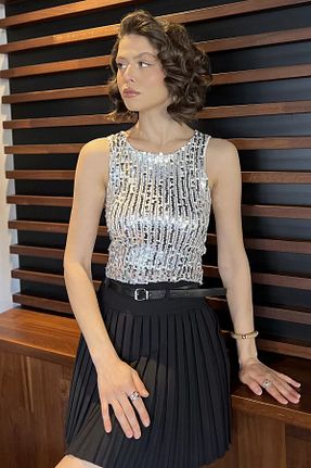 بلوز سفید زنانه رگولار GÜLSELİ - کد 931451795