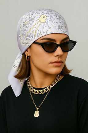 دستمال گردن رنگی زنانه پلی استر NOTHING - کد 929959351