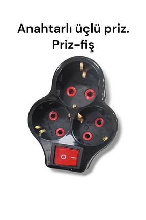 کابل افزودنی پریز گروهی مشکی 3 EKODİZAYN - کد 931471191