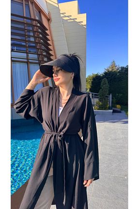 کلاه مشکی زنانه حصیر Luminos Butik - کد 674354124