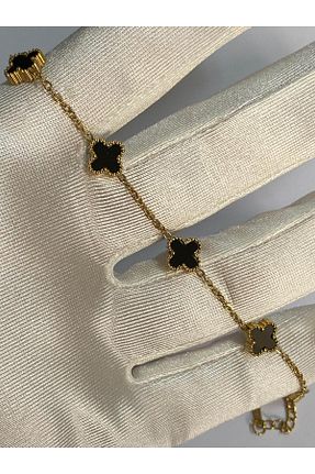 دستبند استیل (فولاد) طلائی زنانه استیل ضد زنگ ATALYA ACCESSORY - کد 890173340