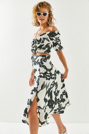 ست بالاتنه و پائین تنه مشکی زنانه بافت Olalook - کد 746304249