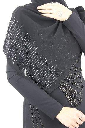 روسری مشکی شیفون Modabanuda - کد 899341859