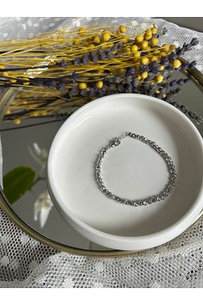 دستبند جواهر طوسی زنانه روکش نقره Luvitaaksesuar - کد 931480192