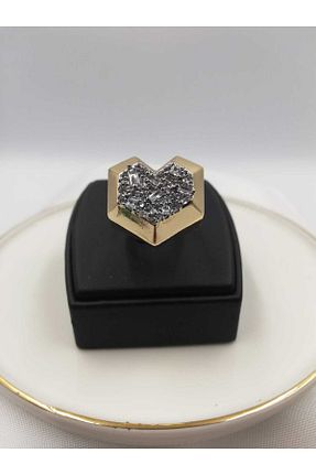 انگشتر استیل (فولاد) زرد زنانه استیل (فولاد) G K Luxury - کد 931479064