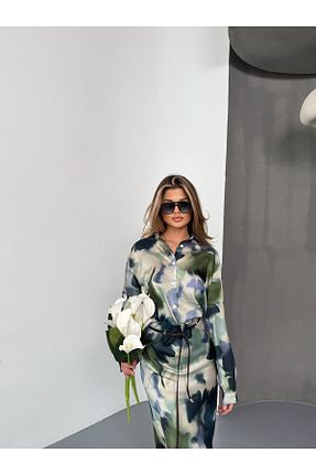 پیراهن سبز زنانه رگولار Bang - کد 931486201