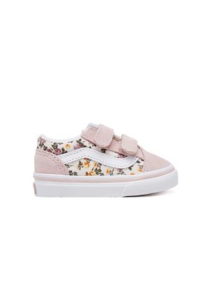 کفش اسنیکر صورتی بچه گانه بند دار Vans - کد 931490332