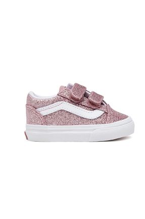 کفش اسنیکر صورتی بچه گانه بند دار Vans - کد 931490249