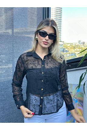 پیراهن مشکی زنانه رگولار Kübra Tekstil - کد 931496937