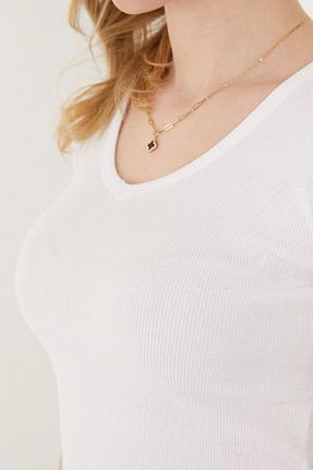 بلوز سفید زنانه ساده Wearflawless - کد 931506244