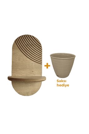 قفسه دیواری قهوه ای 20 cm ustaagac - کد 931506285