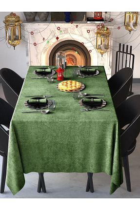 رومیزی سبز پلی استر Demor Home - کد 346697752