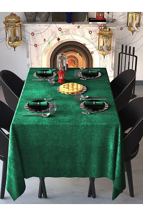 رومیزی سبز پلی استر Demor Home - کد 346685952