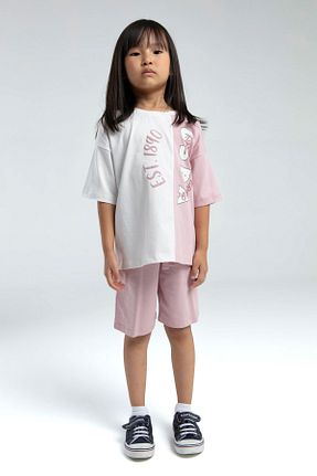 ست بالاتنه و پائین تنه صورتی بچه گانه بافتنی U.S. Polo Assn. - کد 931839992