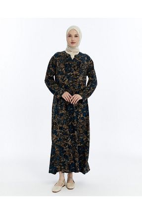 لباس سایز بزرگ سبز زنانه پارچه Nehir tekstil - کد 931531513
