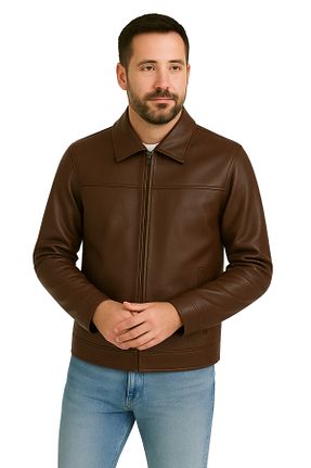 کت قهوه ای مردانه رگولار DERİJE - کد 931494364