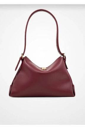 کیف دوشی زرشکی زنانه چرم مصنوعی Butik - کد 931539599