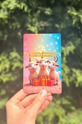 کارت تبریک نارنجی Sticker Ekspres - کد 931875642