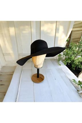 کلاه مشکی زنانه حصیر Allen Accessories - کد 929637361