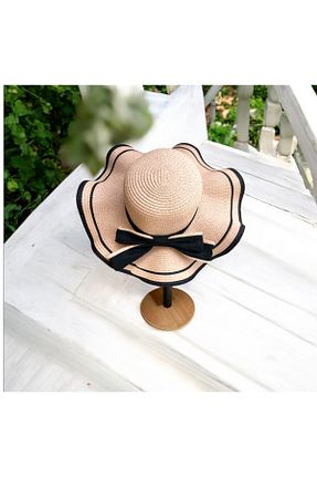 کلاه صورتی زنانه حصیر Allen Accessories - کد 928648090